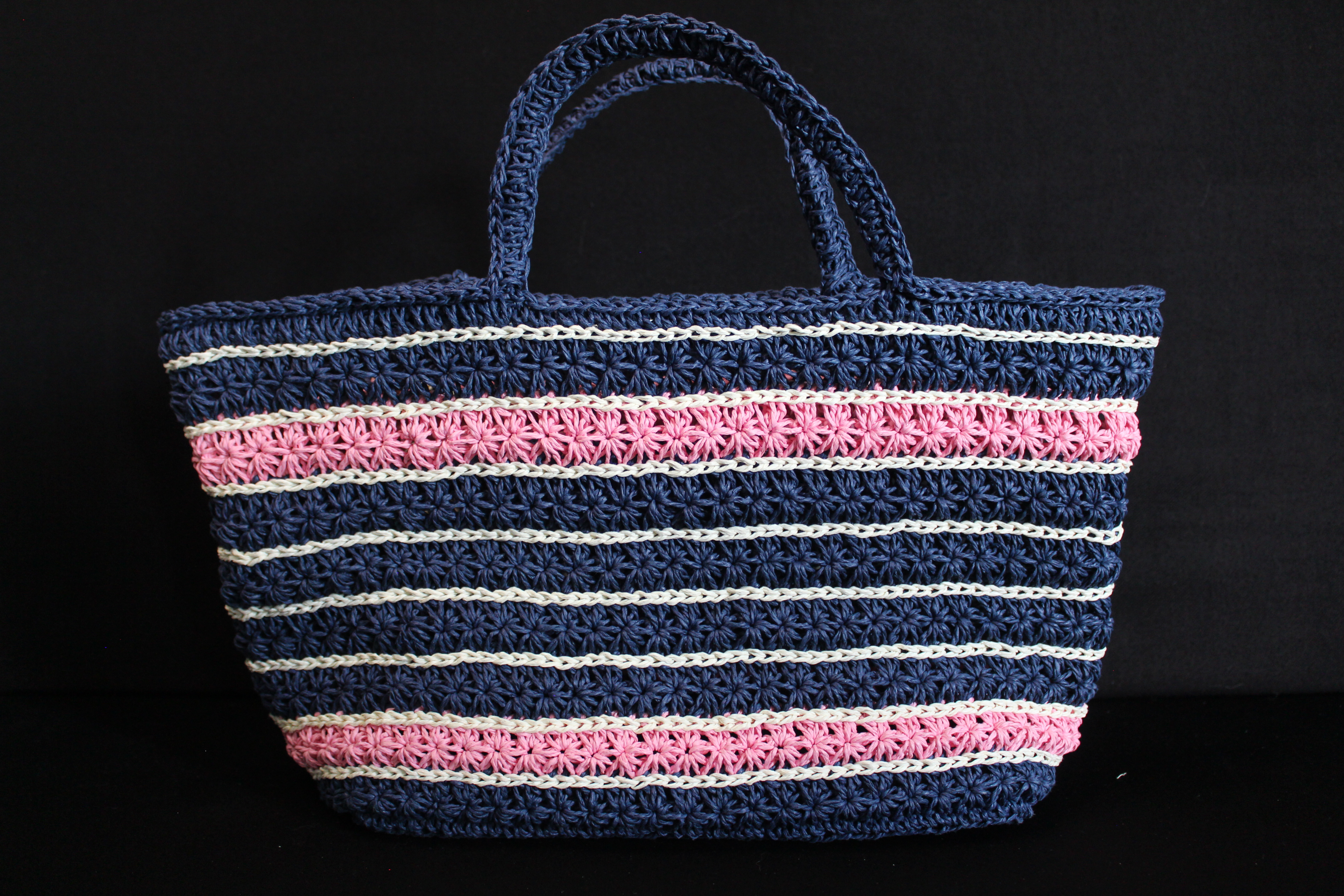 Hasır El örgü Plaj Çantası