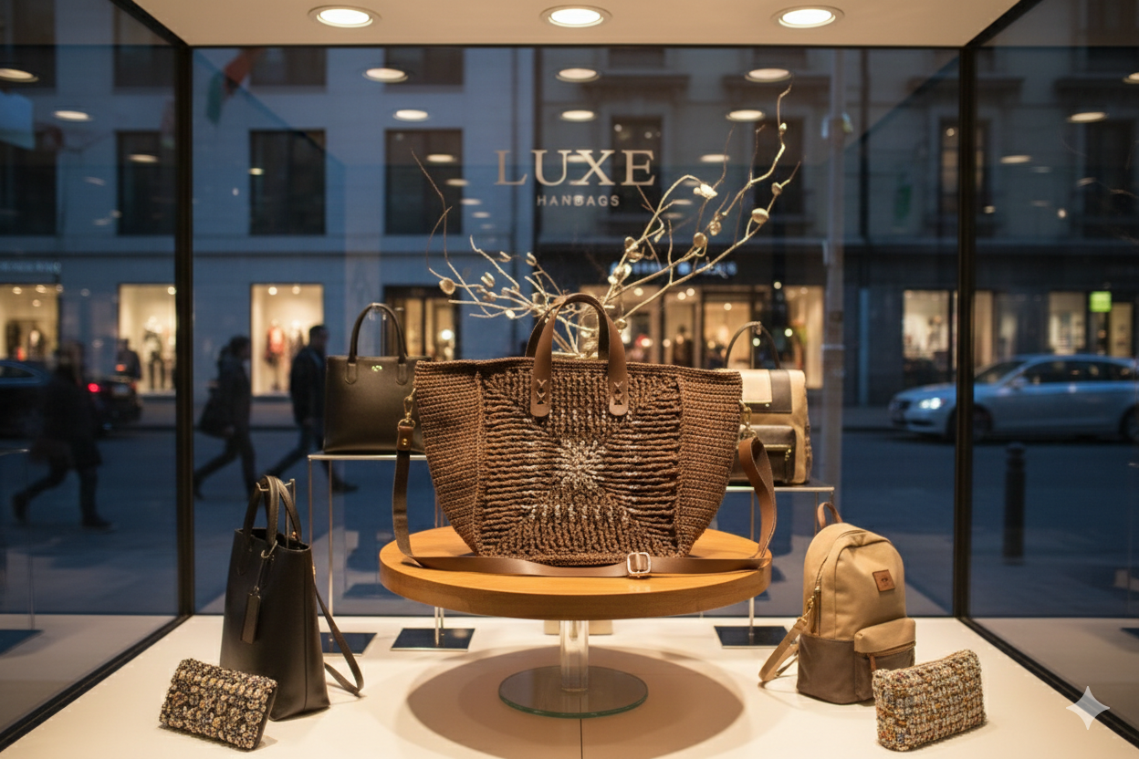 Luxe El Yapımı Hasır Çanta