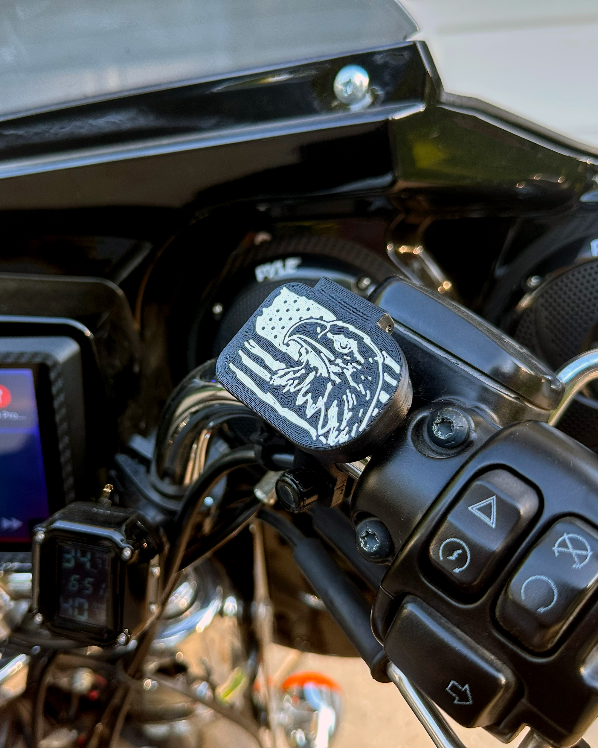 Motorcycle Bicycle GENIE,LINEAR Garage Door Opener Remote for 2 garage doors.