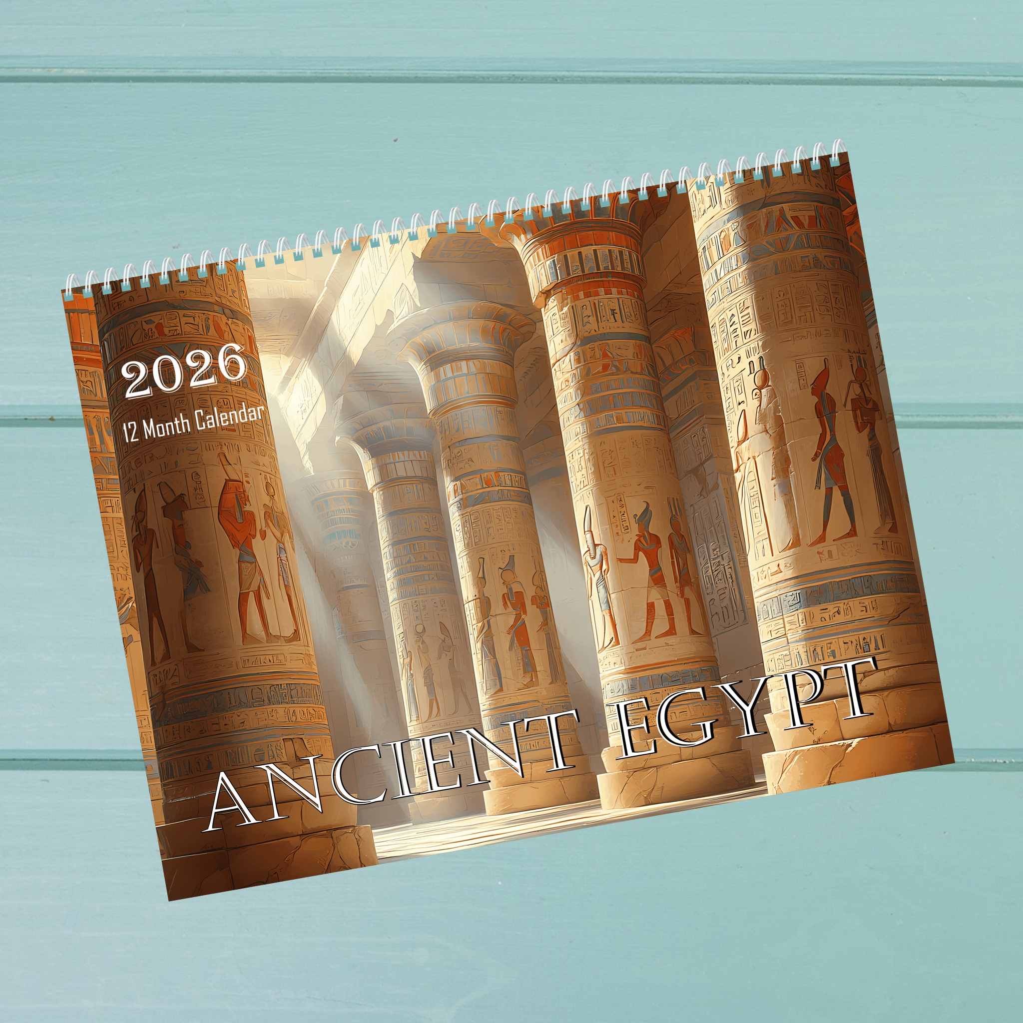 Ancient Egypt: 12 Month Egyptian Lifestyle and Scenery Monthly Wall Calendar