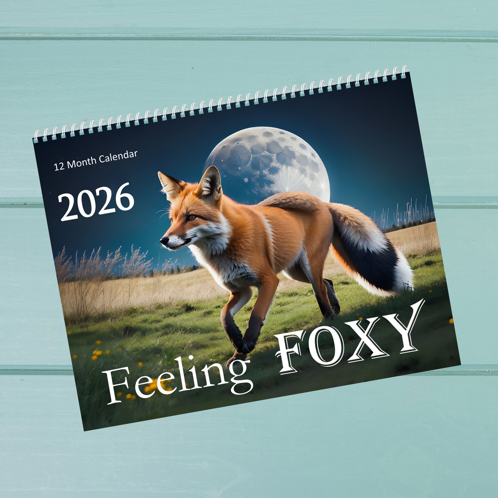 Feeling Foxy: 12 Month Red Fox Lover Monthly Wall Calendar
