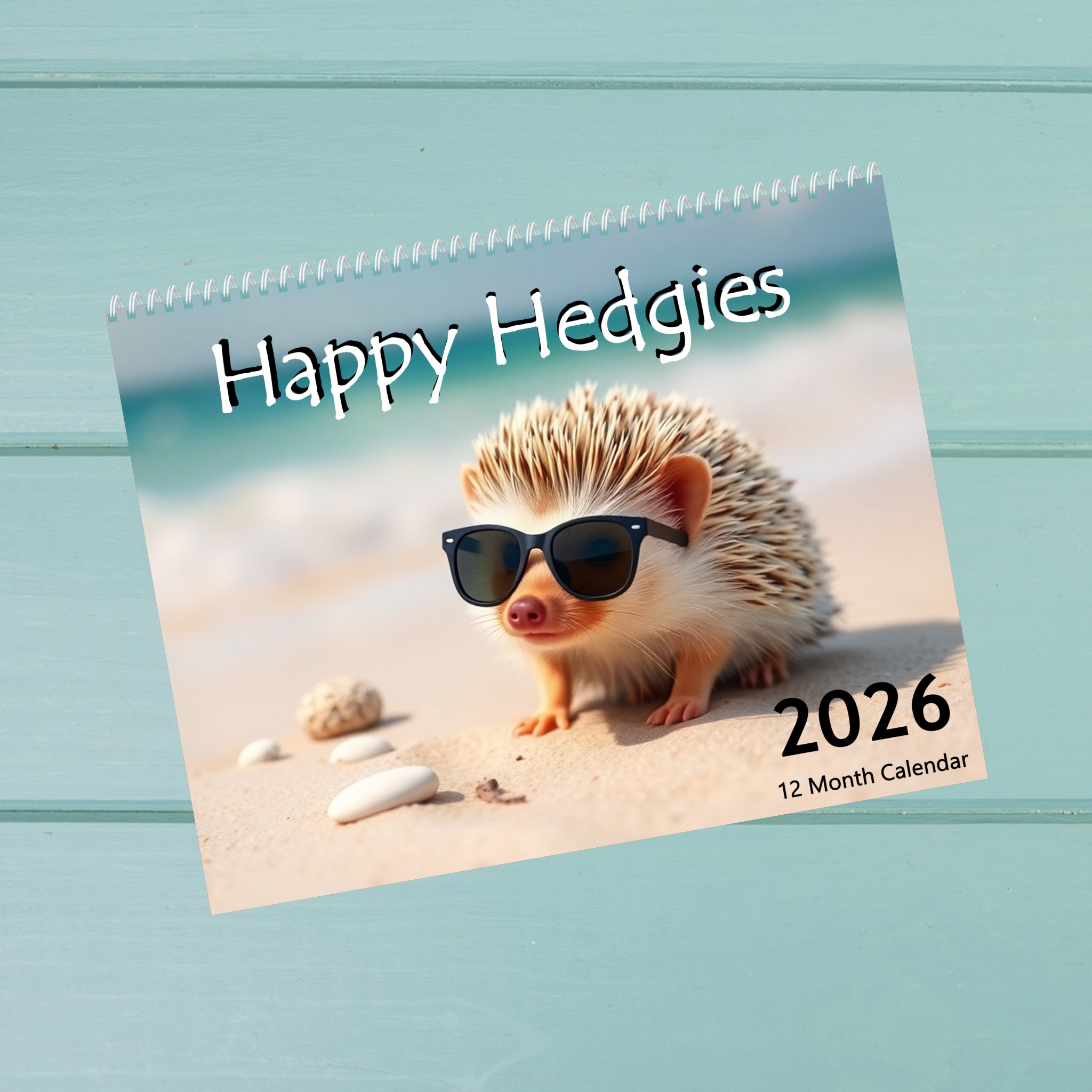 Happy Hedgies: 12 Month Hedgehog Lover Monthly Wall Calendar