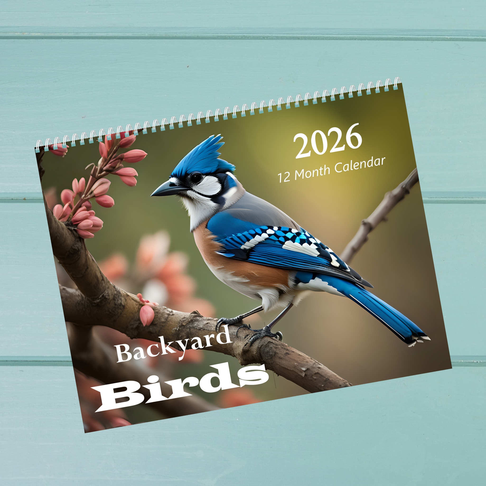 Backyard Birds: 12 Month Bird Watcher Lover Monthly Wall Calendar