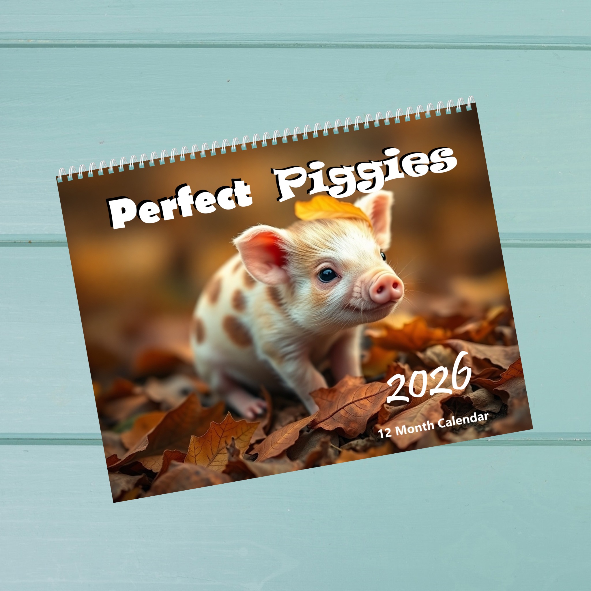 Perfect Piggies: 12 Month Pig Lover Monthly Wall Calendar