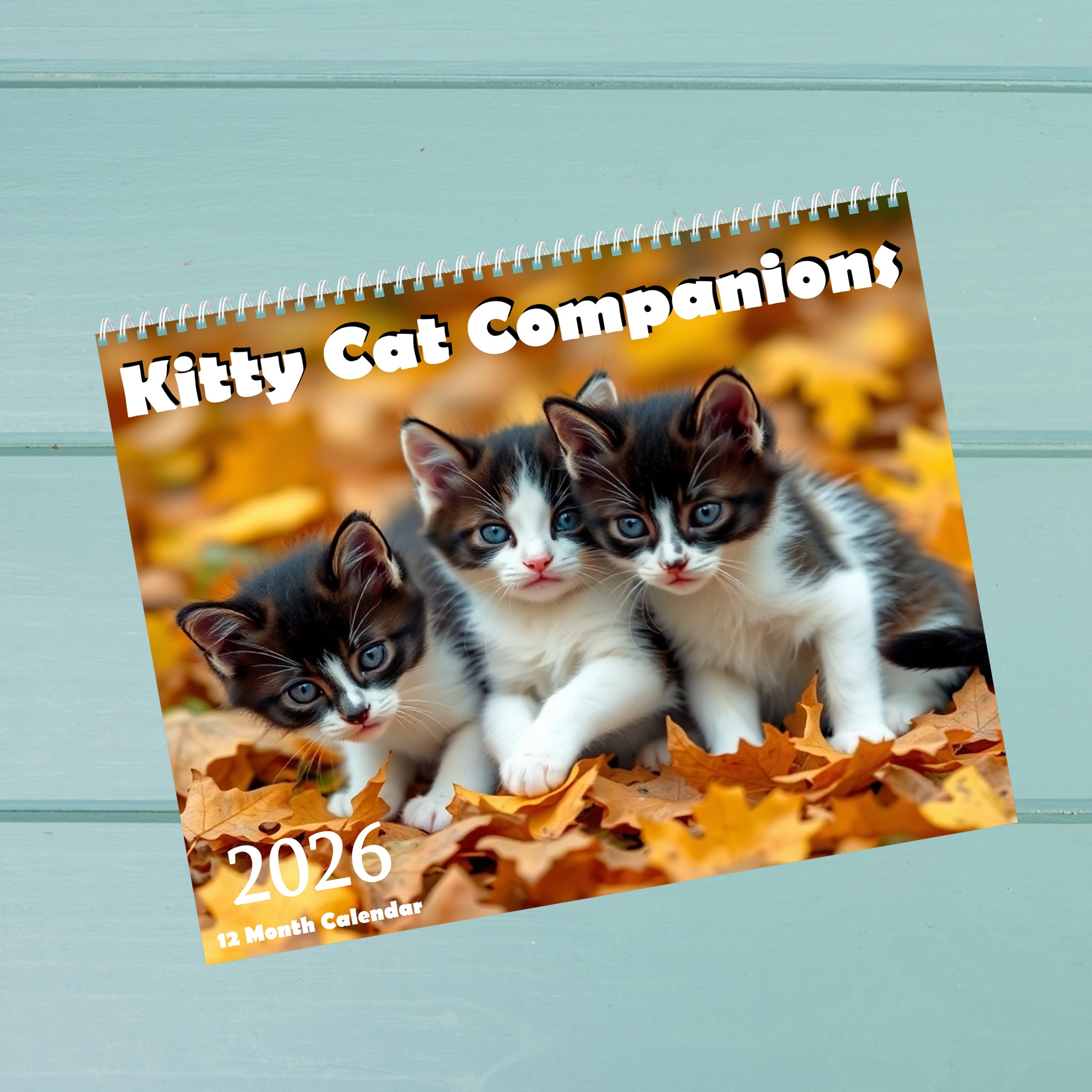 Kitty Cats Companions: 12 Month Cat Lover Monthly Wall Calendar