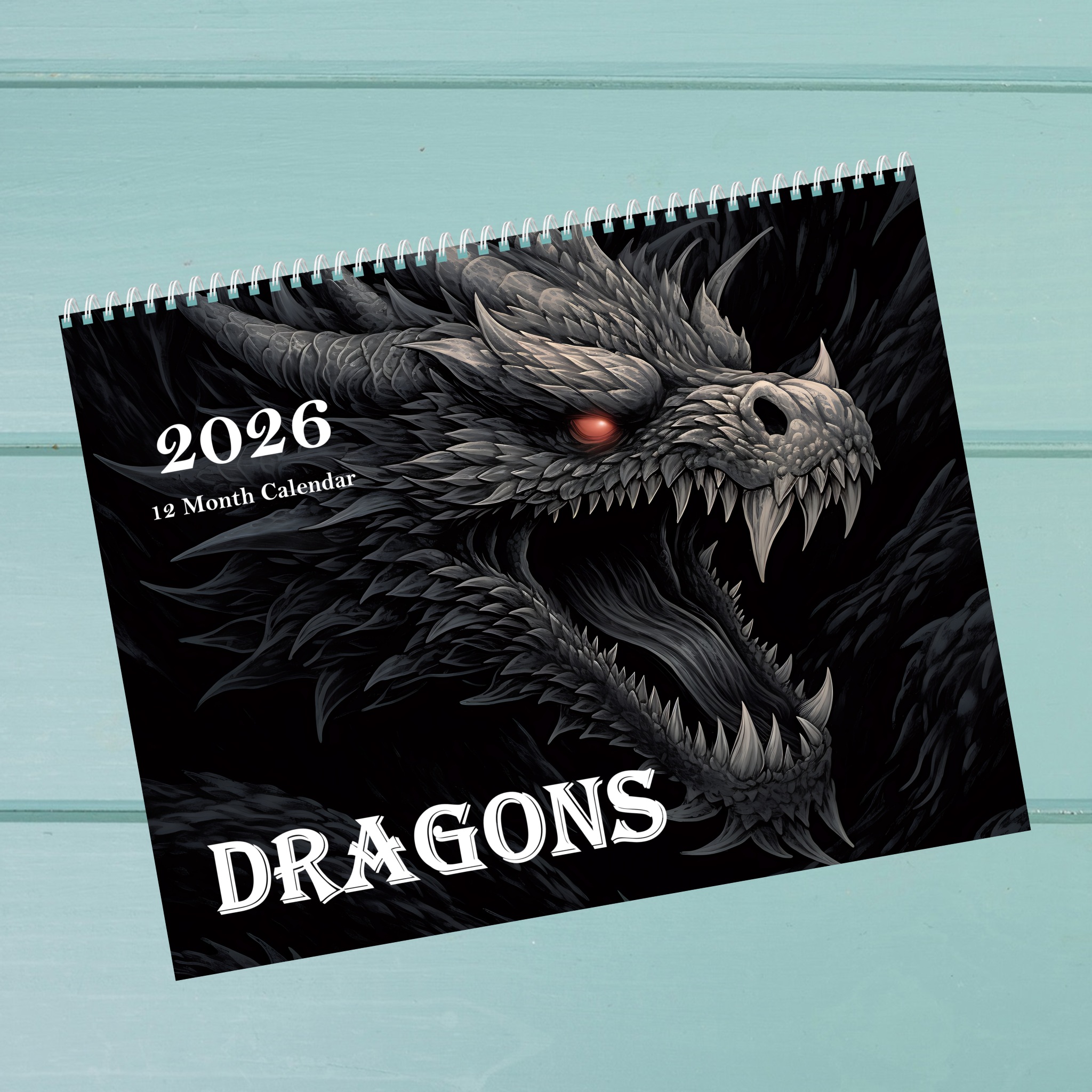 Dragons: 12 Month Dragon Lover Monthly Wall Calendar