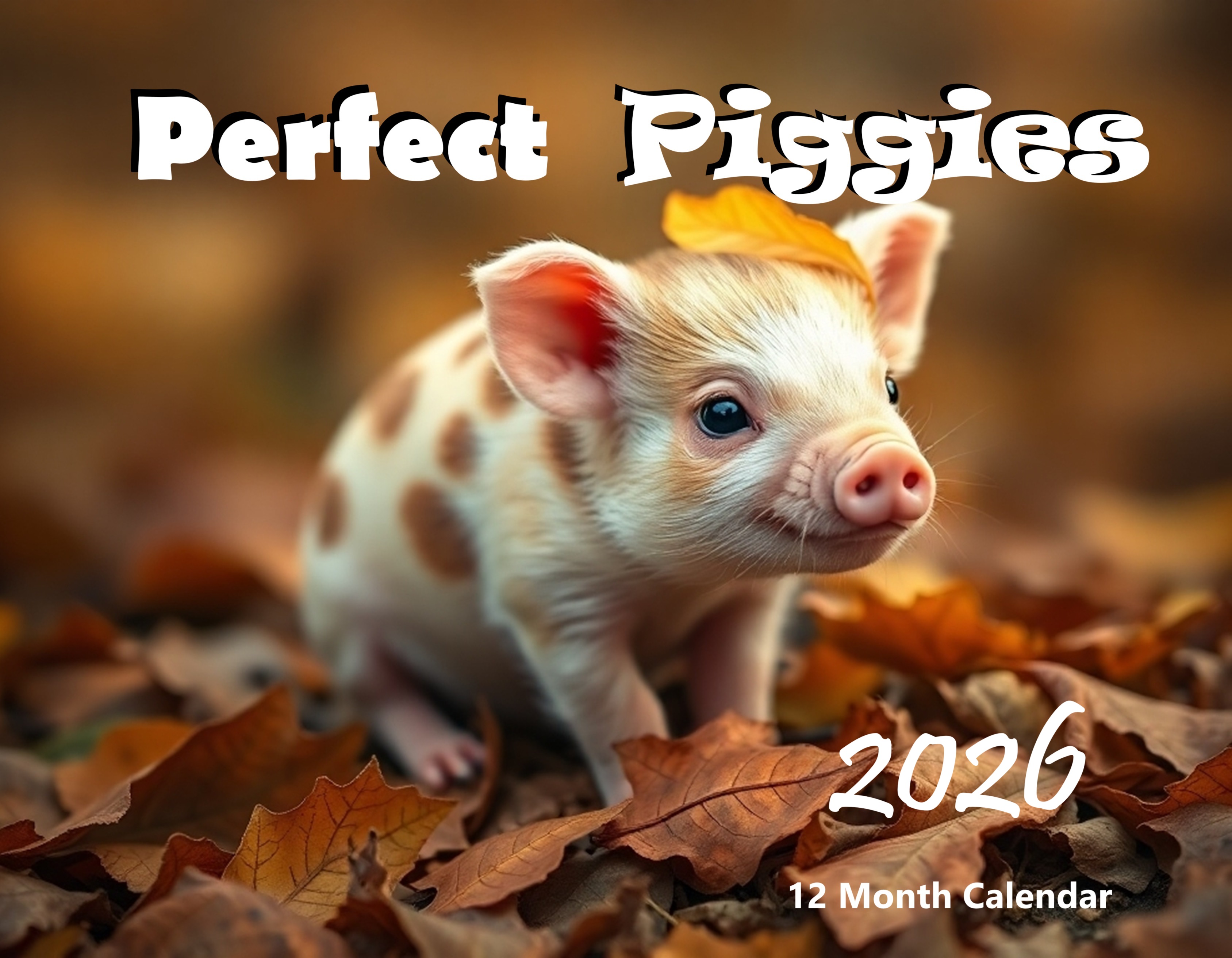 Perfect Piggies: 12 Month Pig Lover Monthly Wall Calendar