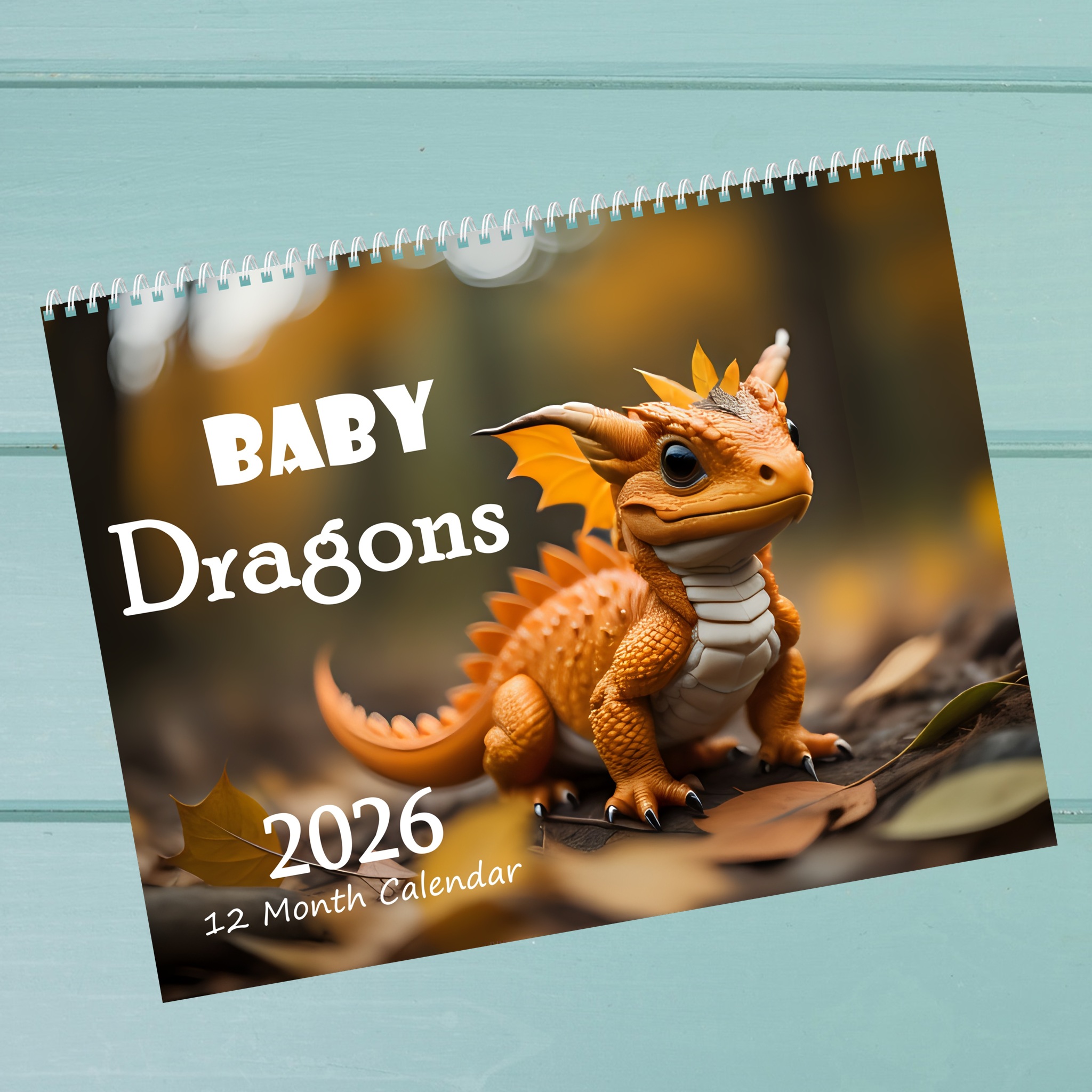Baby Dragons: 12 Month Dragon Lover Monthly Wall Calendar