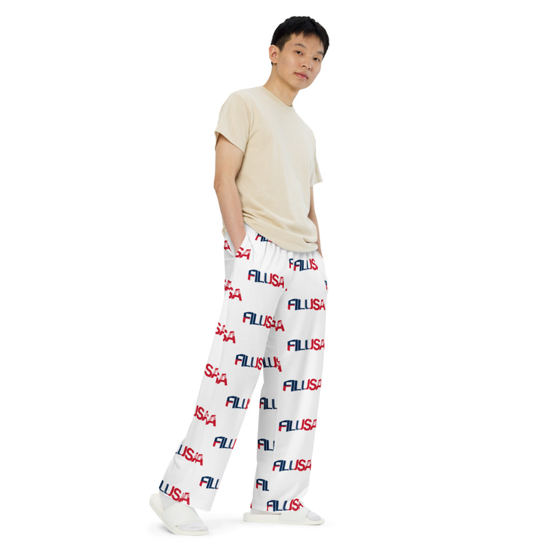 FILUSA All-Over Print Unisex Wide-Leg Pants