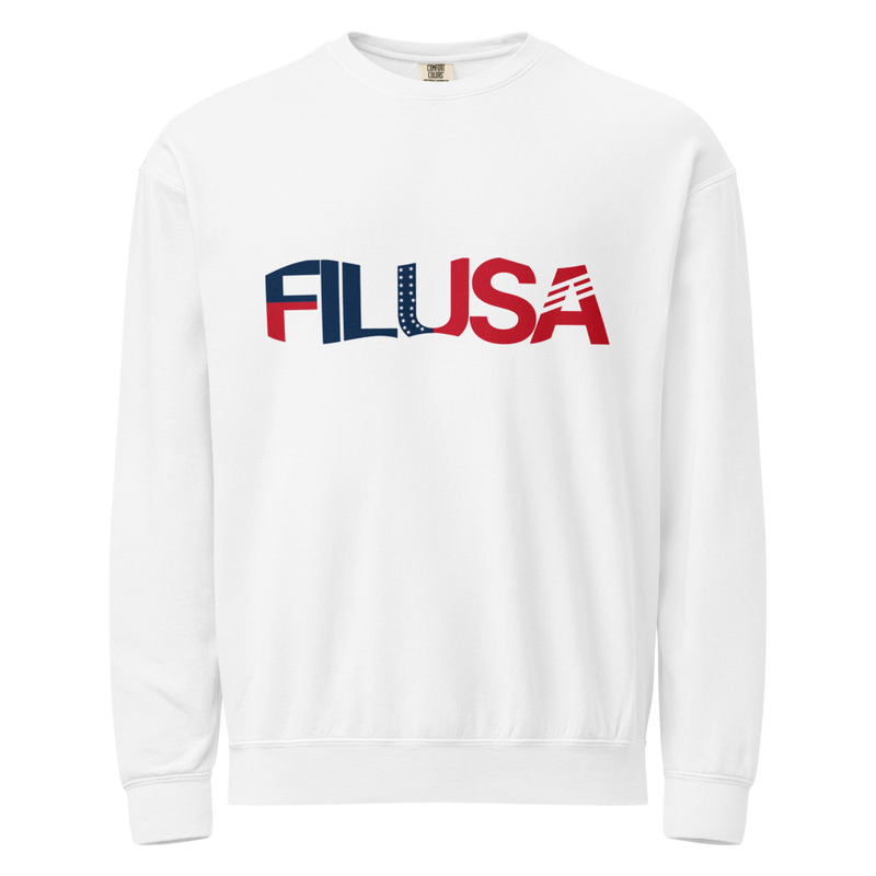 Unisex garment-dyed fleece crewneck sweatshirt