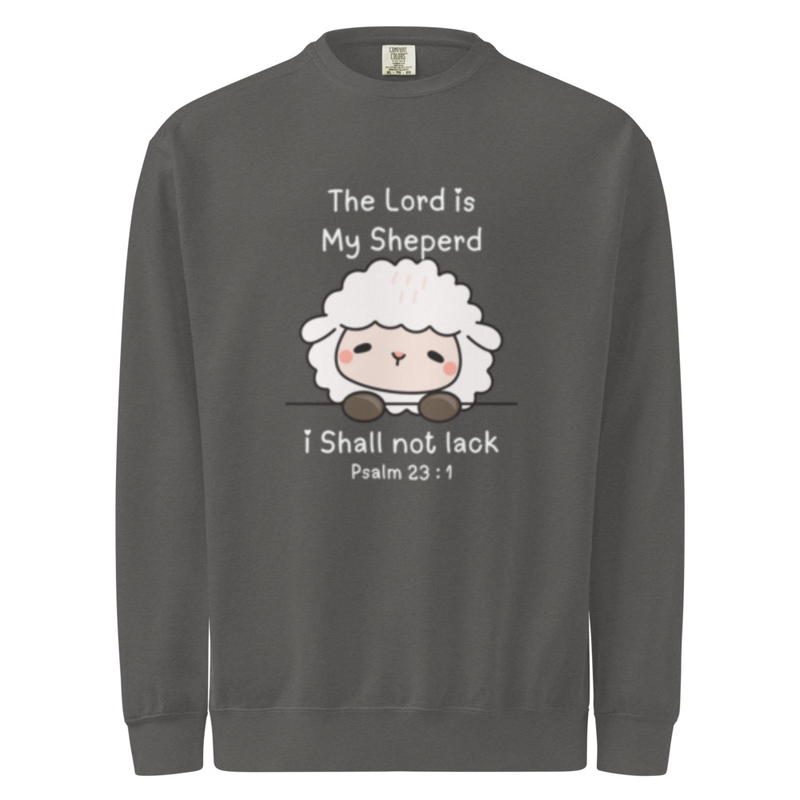 Unisex garment-dyed sweatshirt