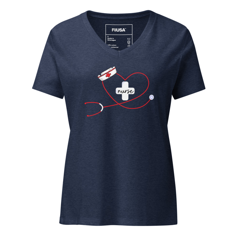 FilUSA Heart of Care V-Neck Tee