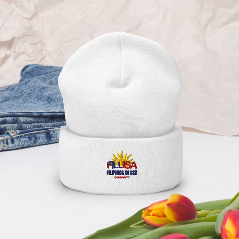 Filipinos in USA White Beanie