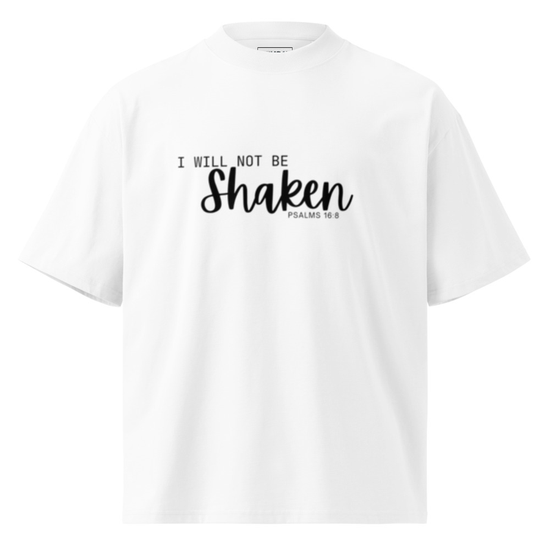 Unisex organic oversized high neck t-shirt