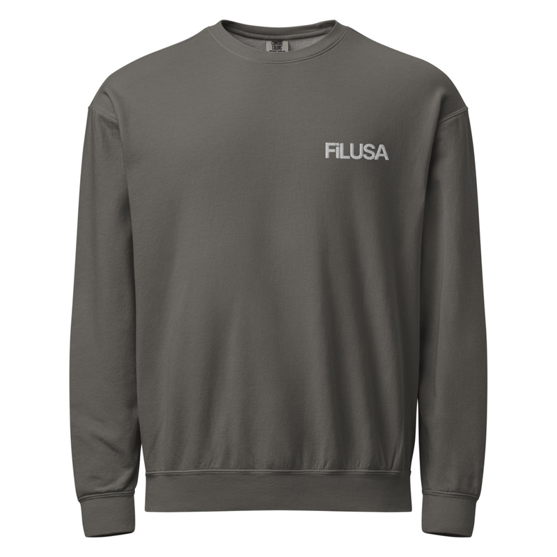FILUSA Unisex garment-dyed fleece crewneck sweatshirt