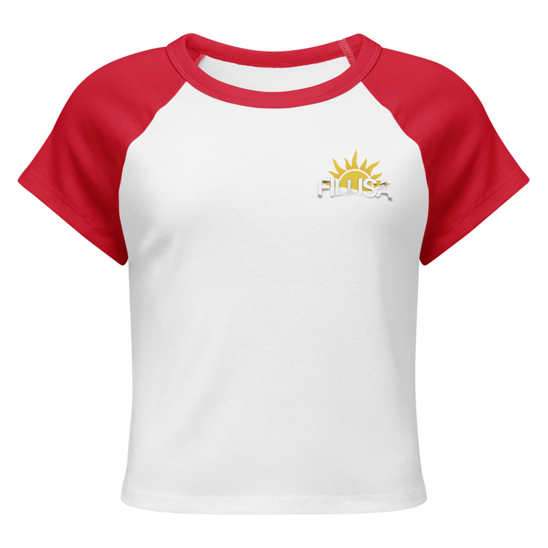Women’s micro rib raglan baby tee
