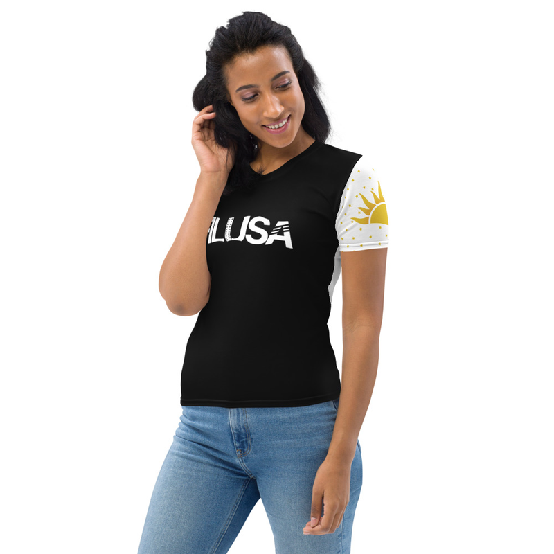 FILUSA All-Over Print Women’s Crew Neck T-Shirt