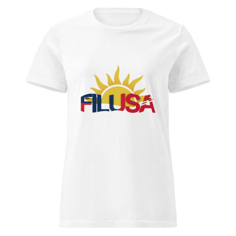 Women’s basic softstyle t-shirt with FILUSA printed design