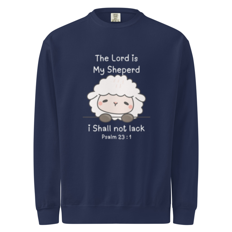 Unisex garment-dyed sweatshirt