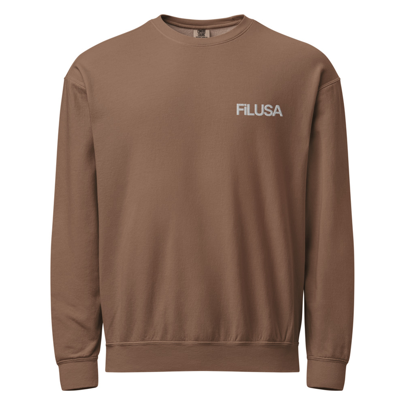 FILUSA Unisex garment-dyed fleece crewneck sweatshirt