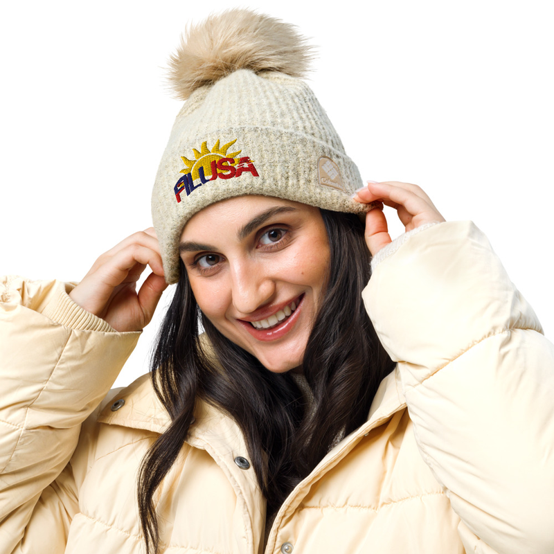FILUSA Knit Beanie with Pom-Pom