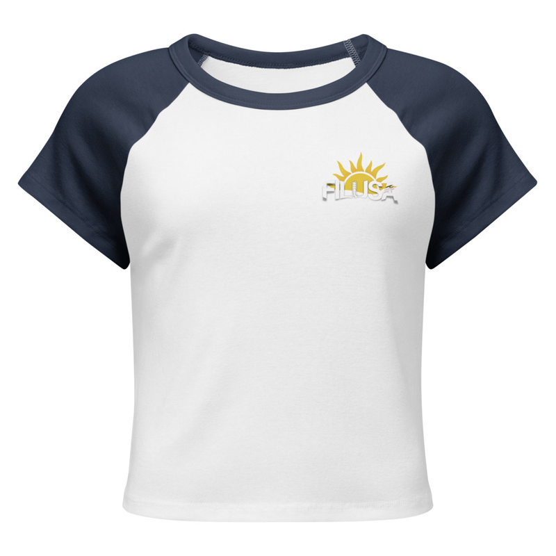 Women’s micro rib raglan baby tee