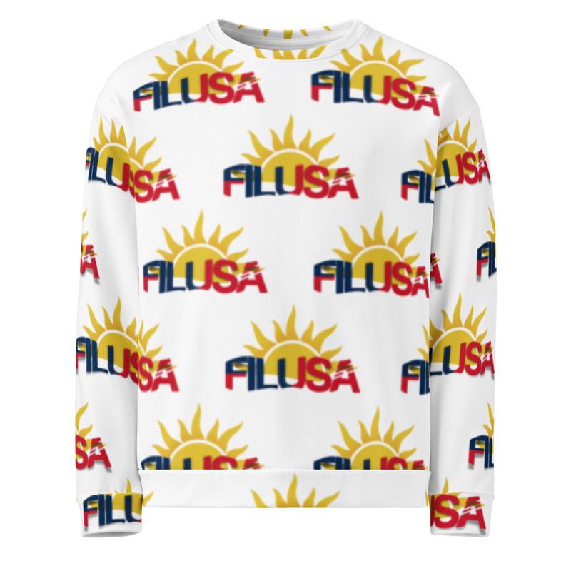 FILUSA All-Over Print Unisex Recycled Sweatshirt