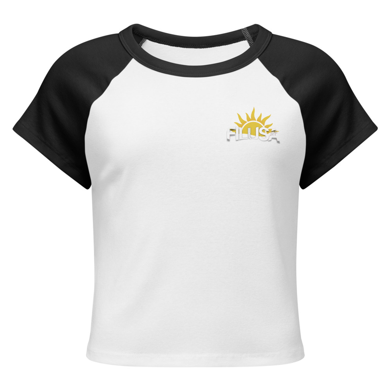 Women’s micro rib raglan baby tee
