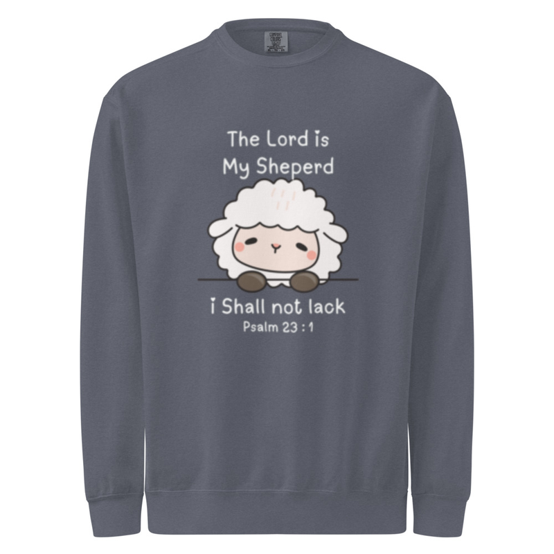 Unisex garment-dyed sweatshirt