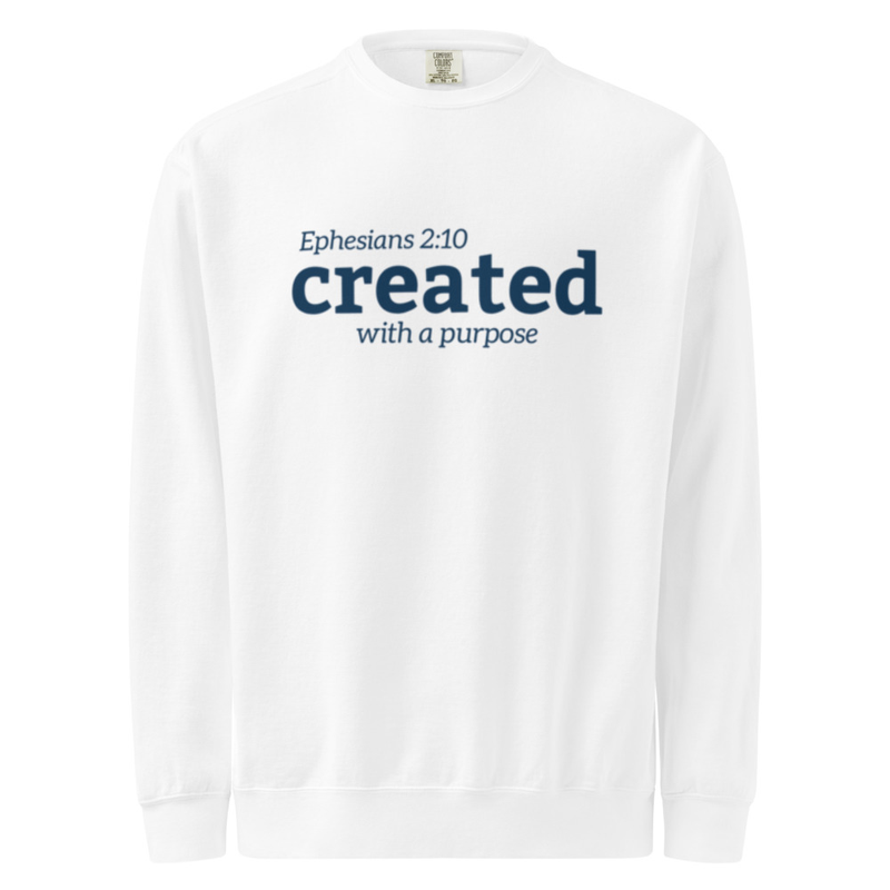 Unisex garment-dyed sweatshirt