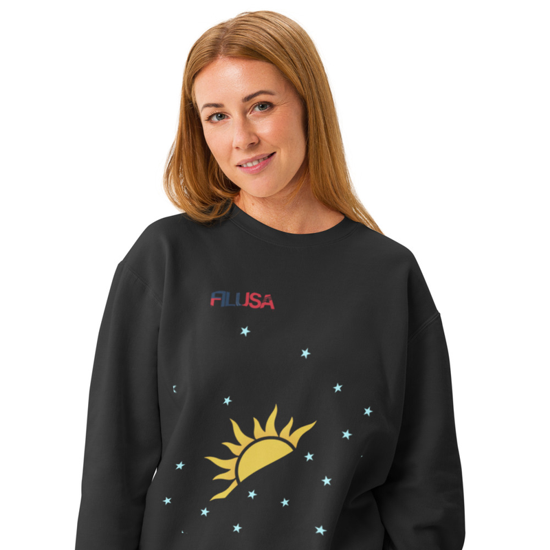 FILUSA Garment-Dyed Lightweight Fleece Crewneck