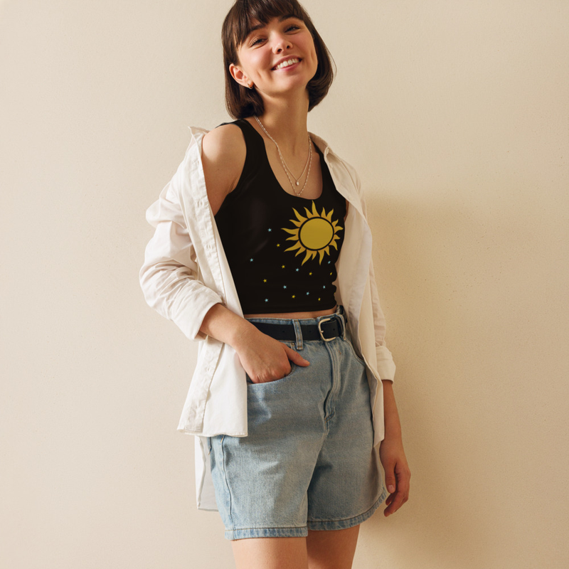 FILUSA All-Over Print Crop Top