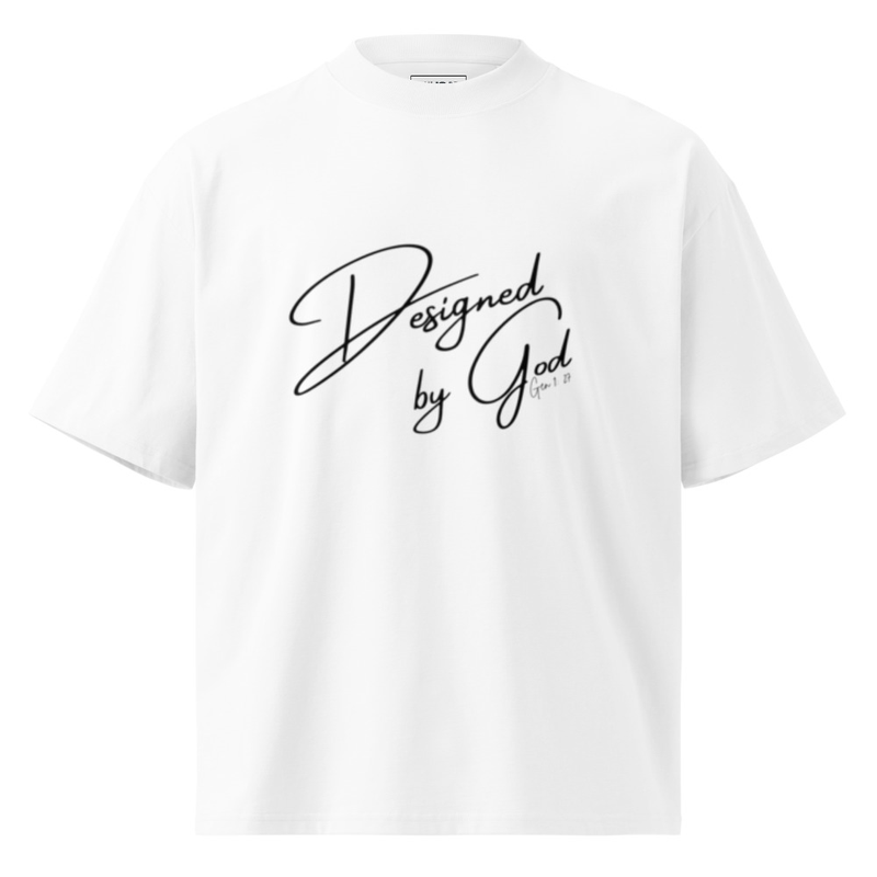 Unisex organic oversized high neck t-shirt