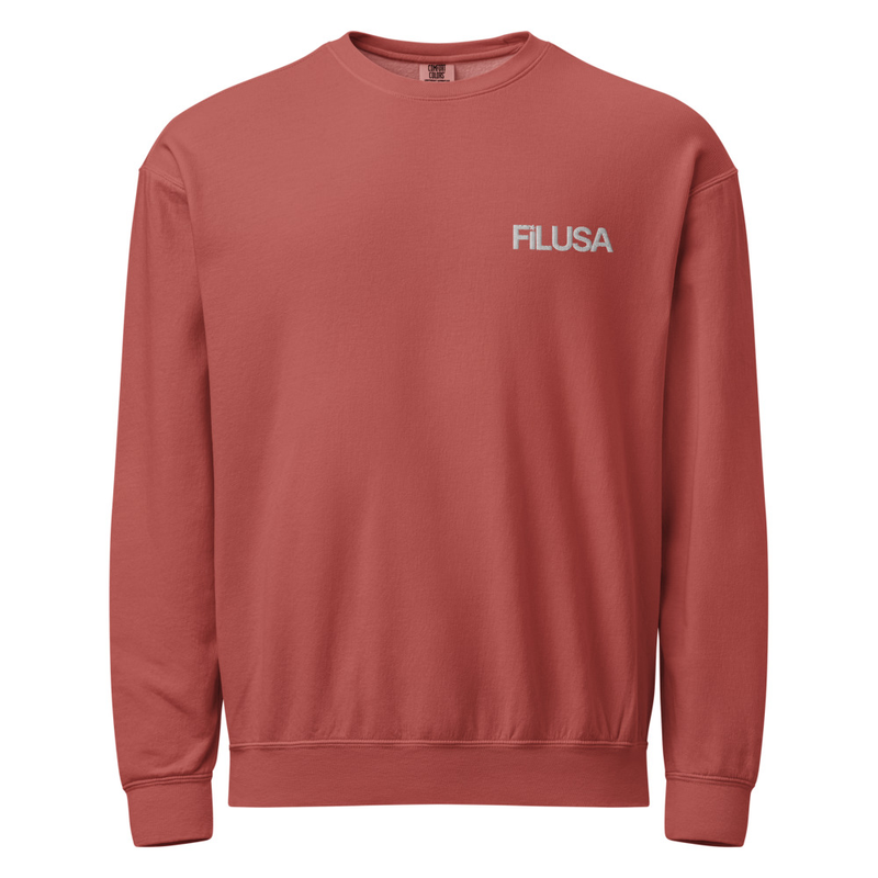 FILUSA Unisex garment-dyed fleece crewneck sweatshirt