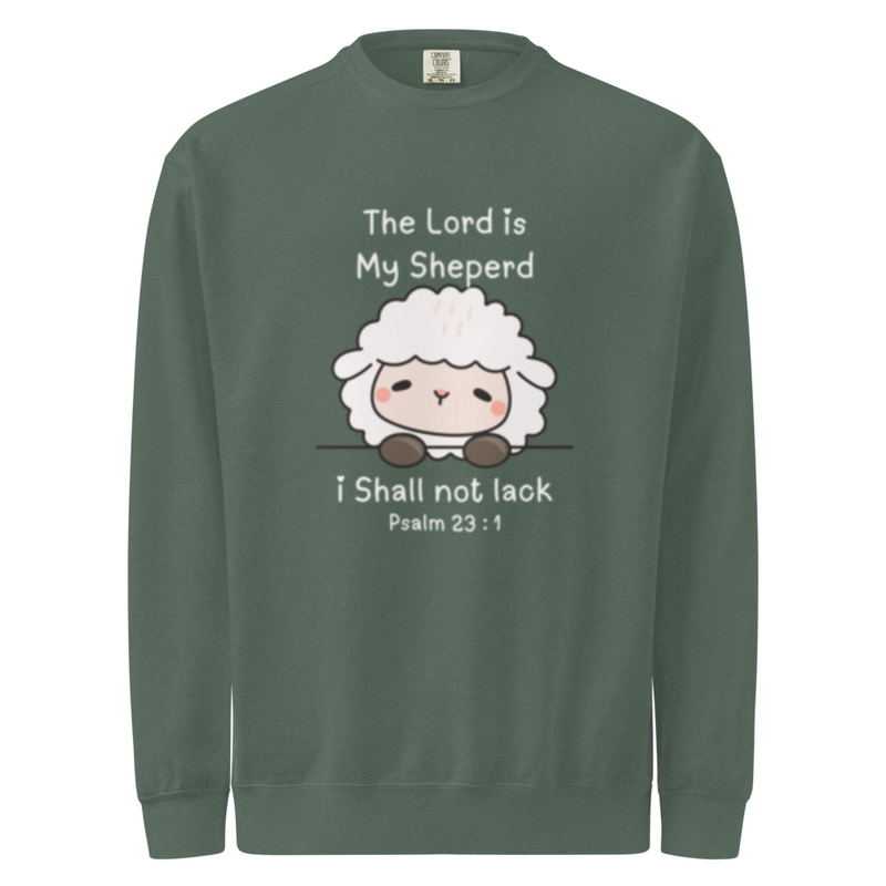 Unisex garment-dyed sweatshirt