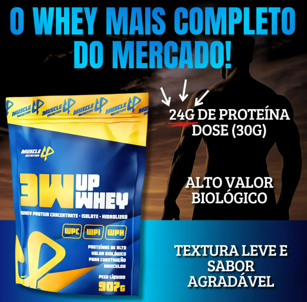 Whey 3w Up Muscle Nutrition 907g 