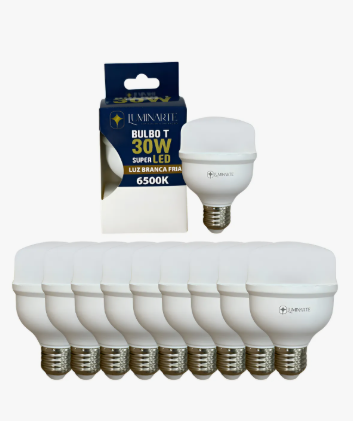 Kit 10 Lâmpadas Led 30w