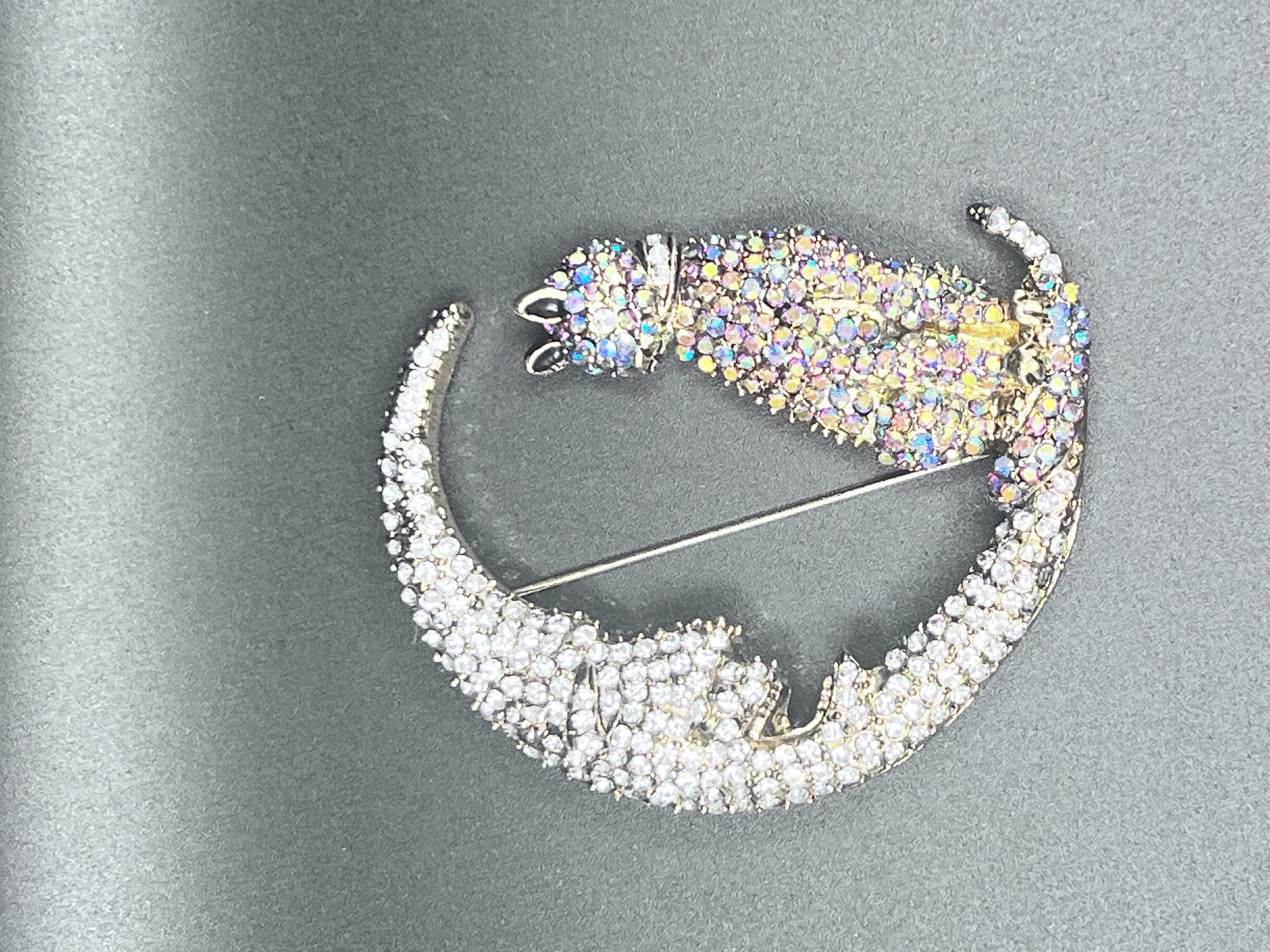 Me'oonshine Rhinestone Brooch