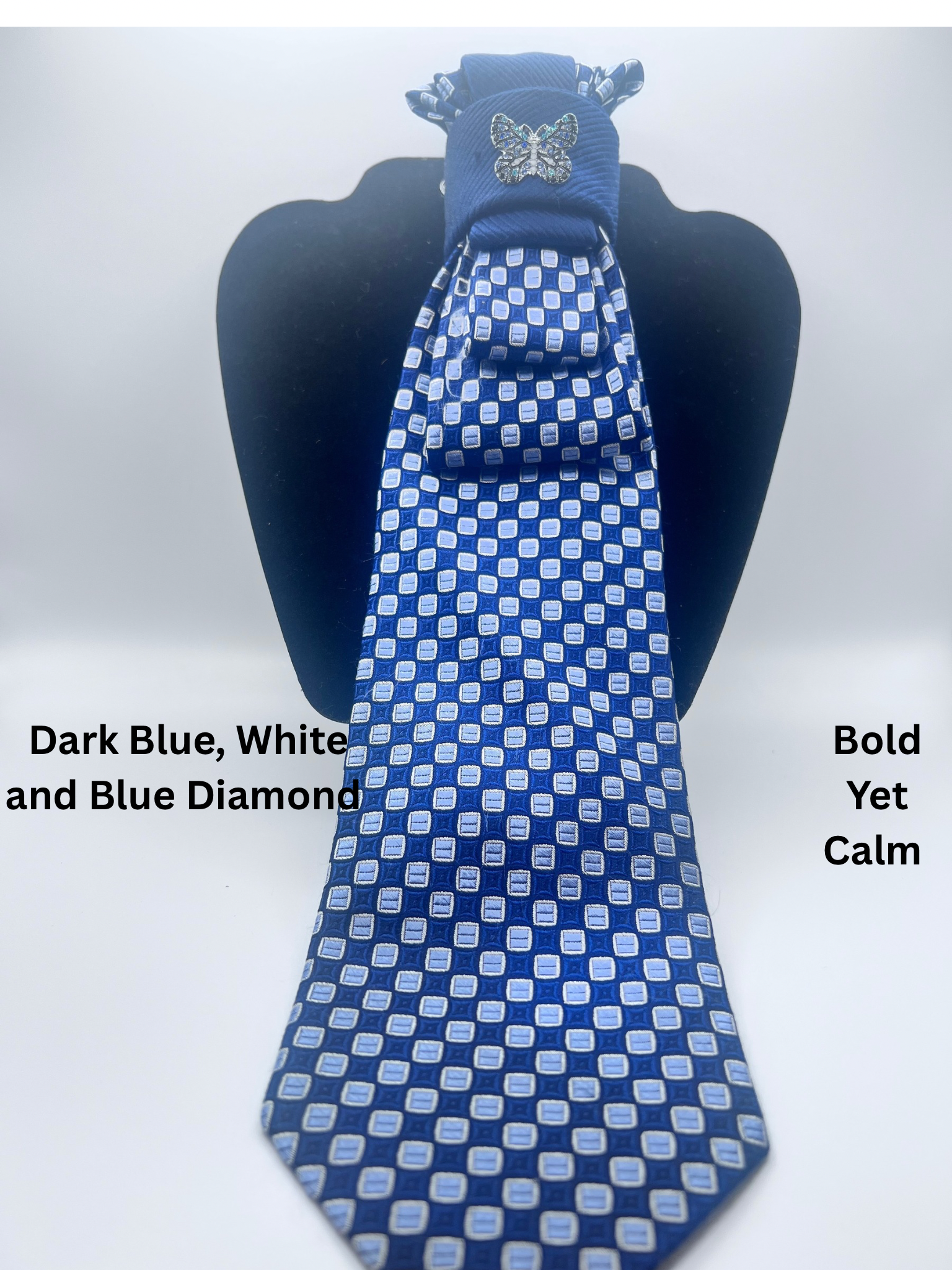 Dark blue, White and Blue Diamond