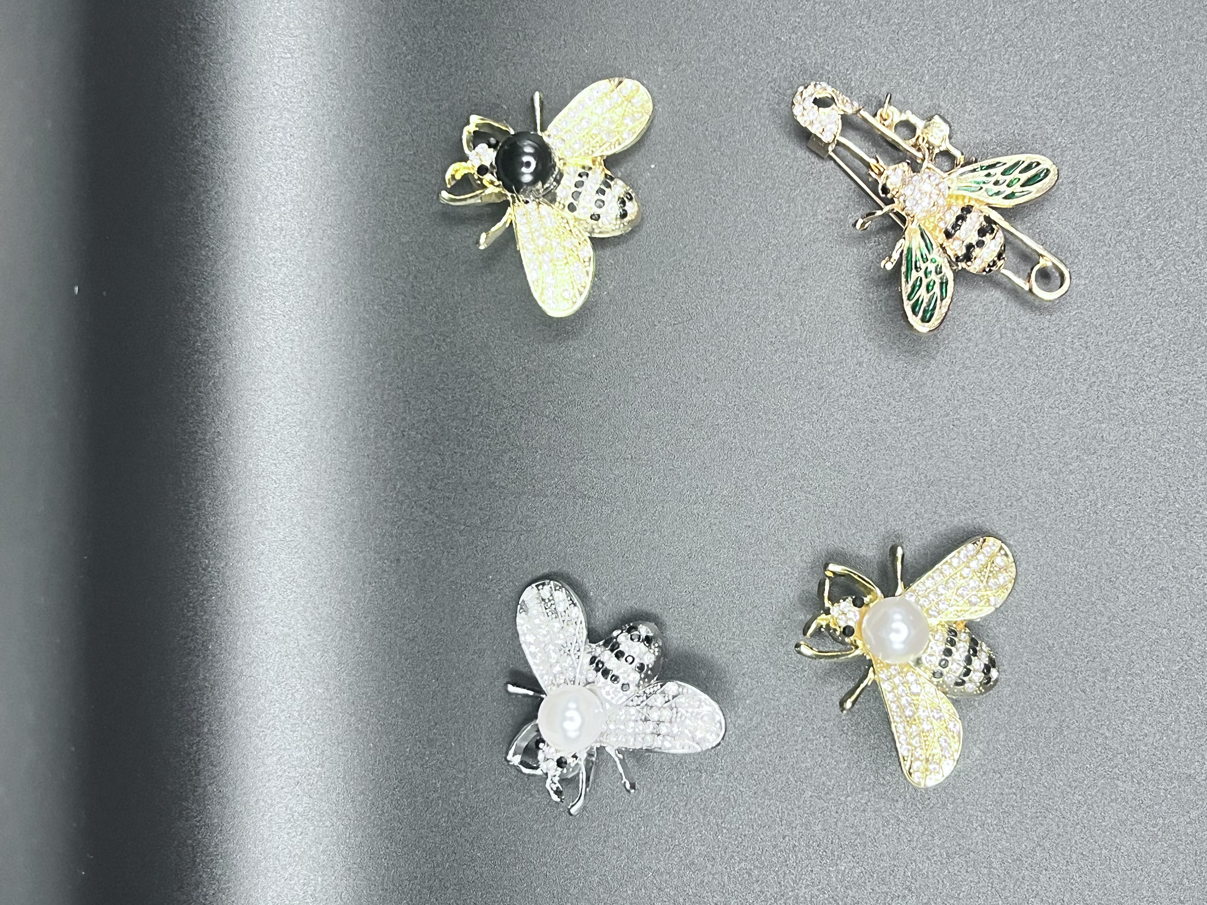 Bumblebee Rhinestone Brooch