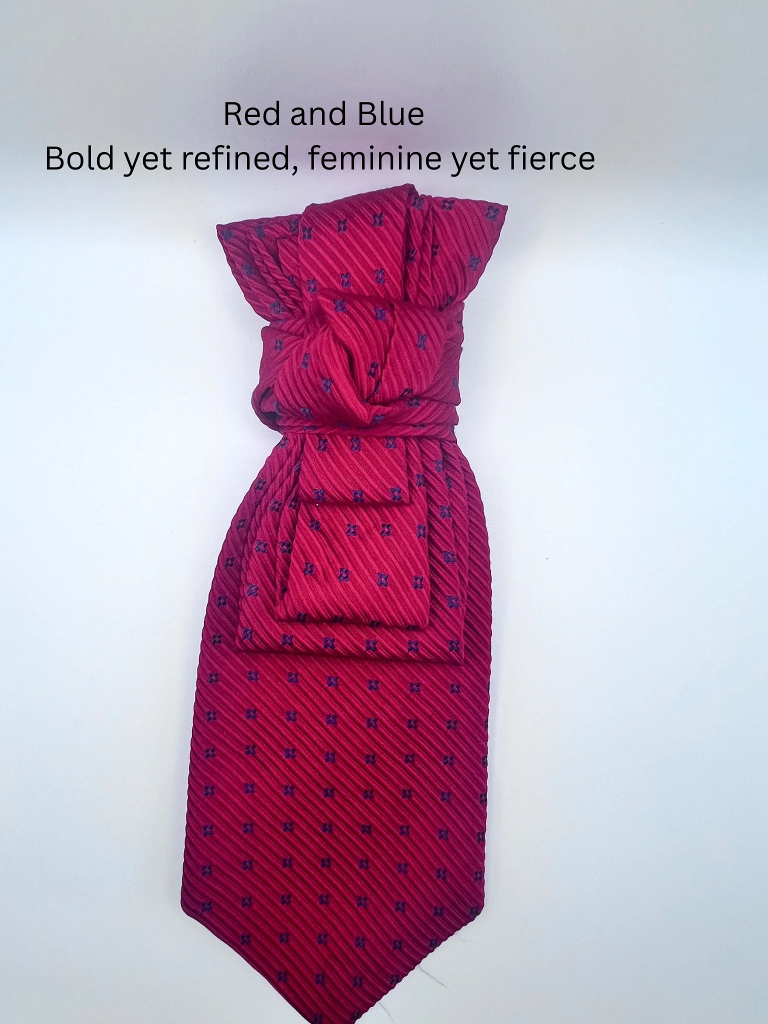 Red and Blue Bold yet refined, feminine yet fierce 
