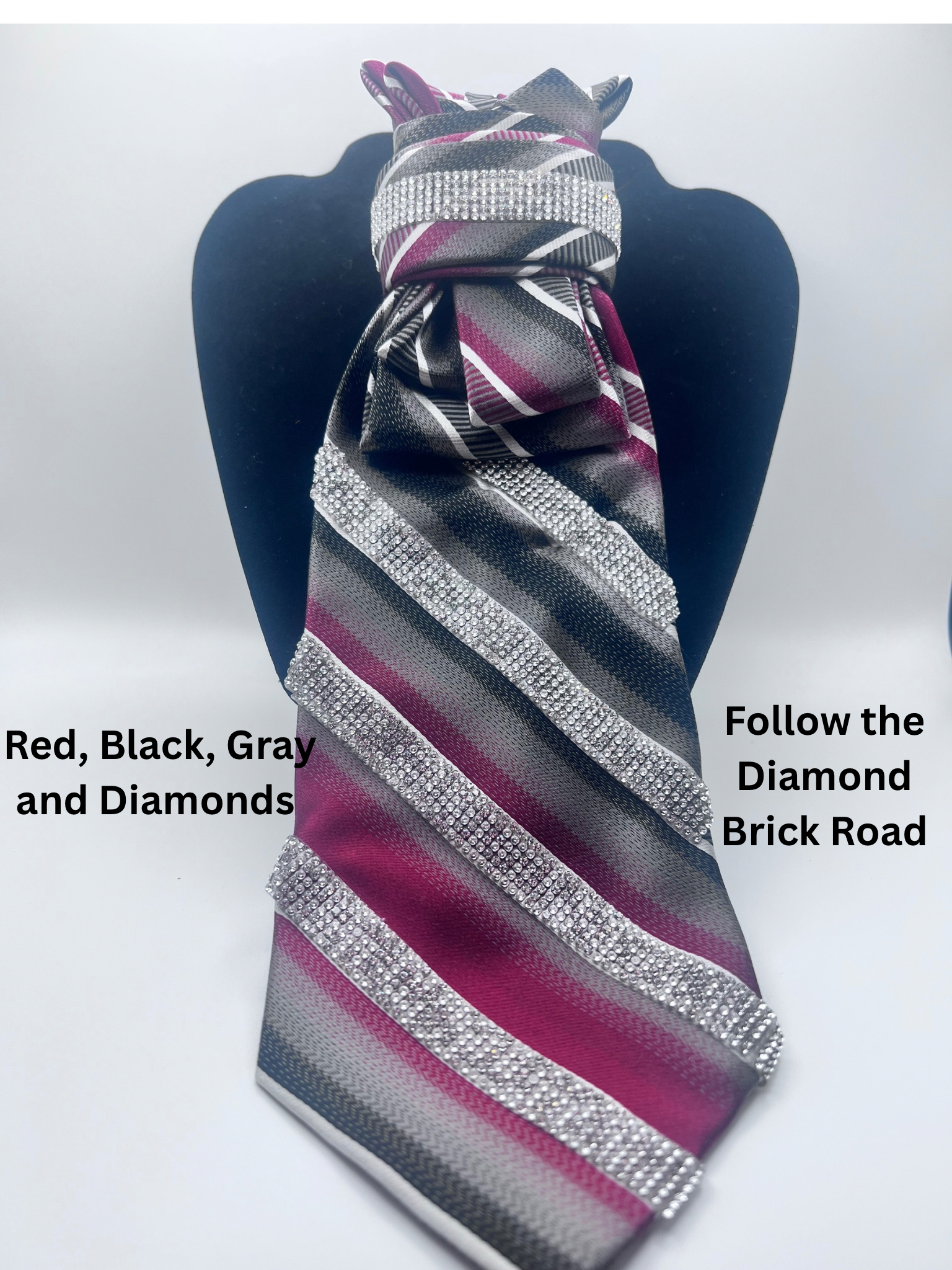 Red, Black, Gray and Gold