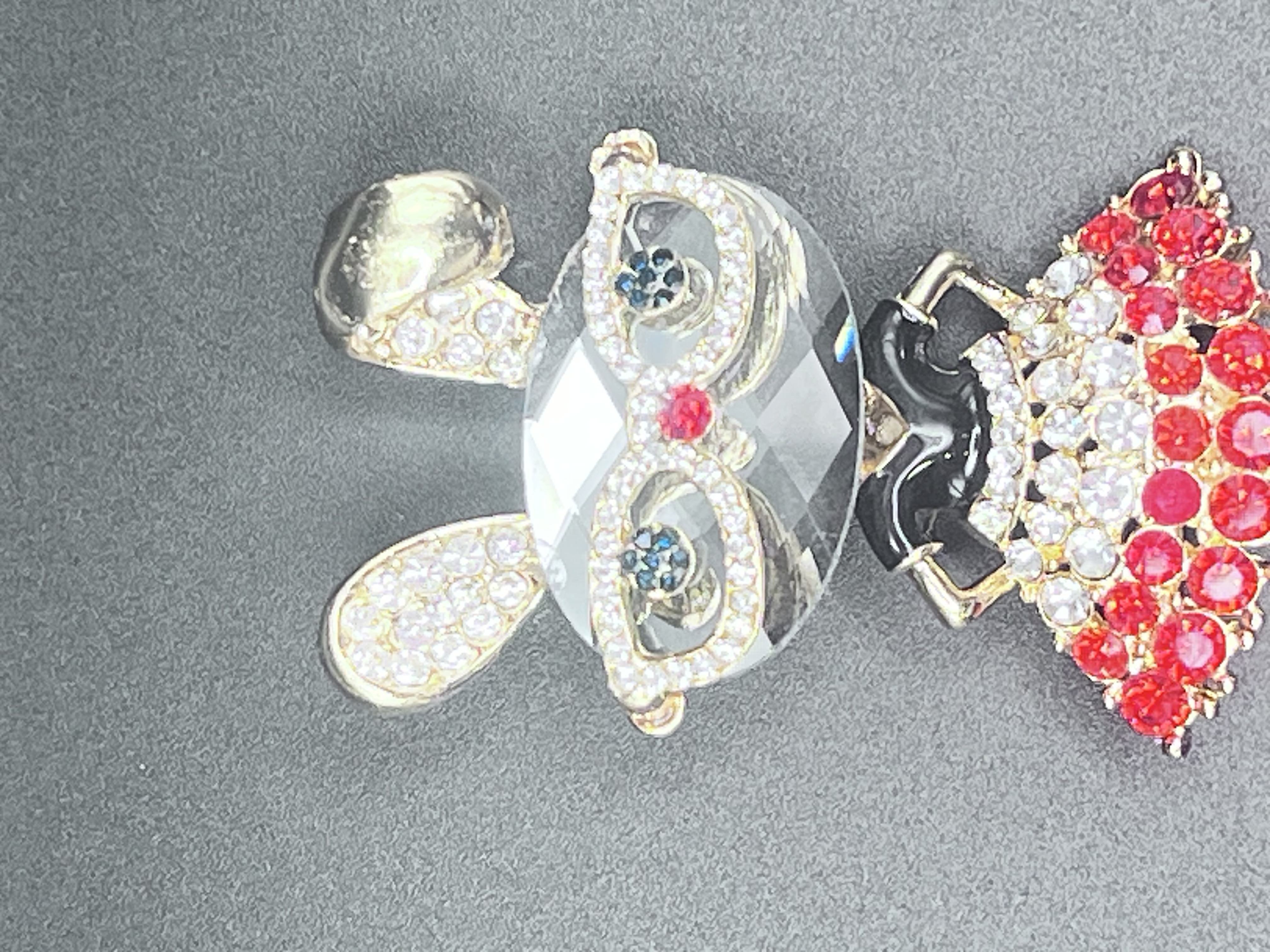 Hoppin in Style Rhinestone Brooch