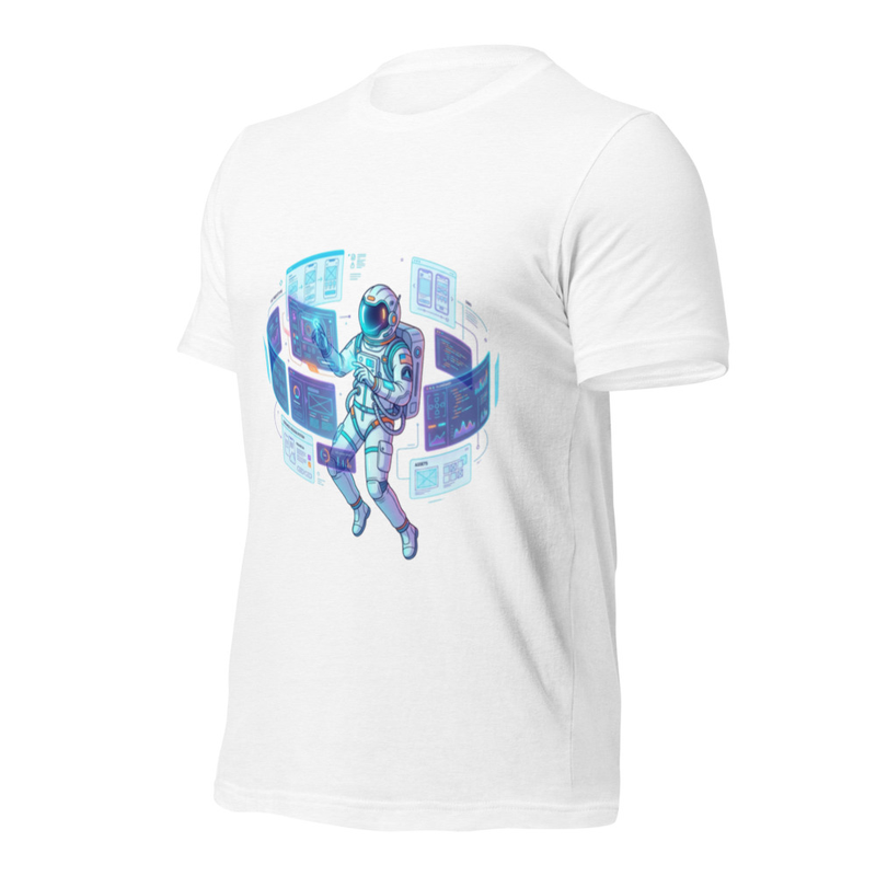 UX Designer Astronaut T-Shirt | Futuristic UI Designer Space Tee | Creative Tech Shirt for Developers & Designers