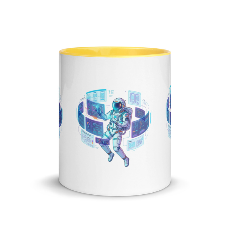 UX Designer Astronaut Mug with Color Inside