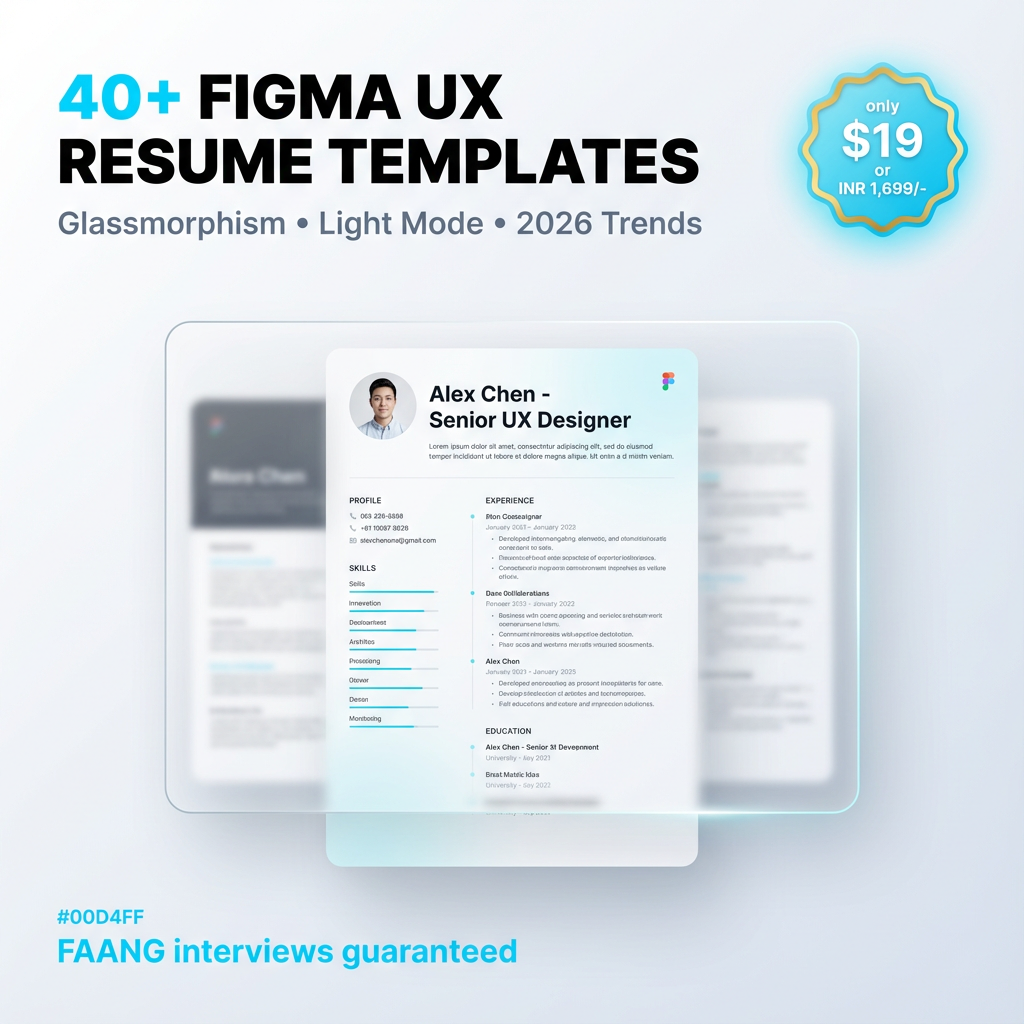 40+ Figma UX Resume Templates 2026 