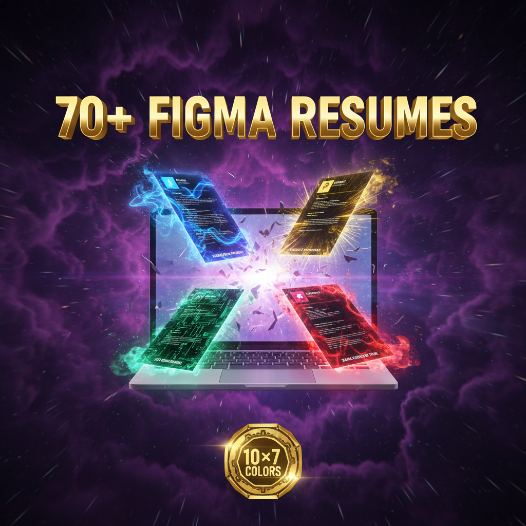 70+ Figma Resume Templates (Downloadable .fig File)