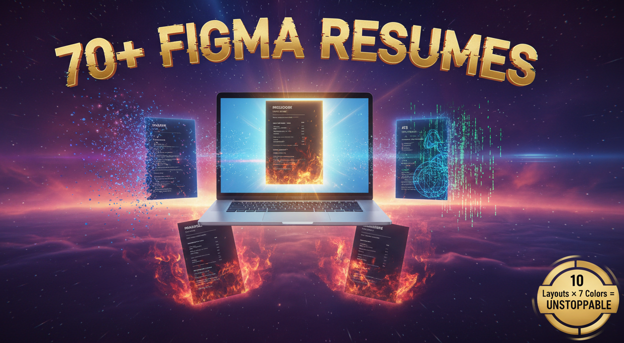 70+ Figma Resume Templates (Downloadable .fig File)