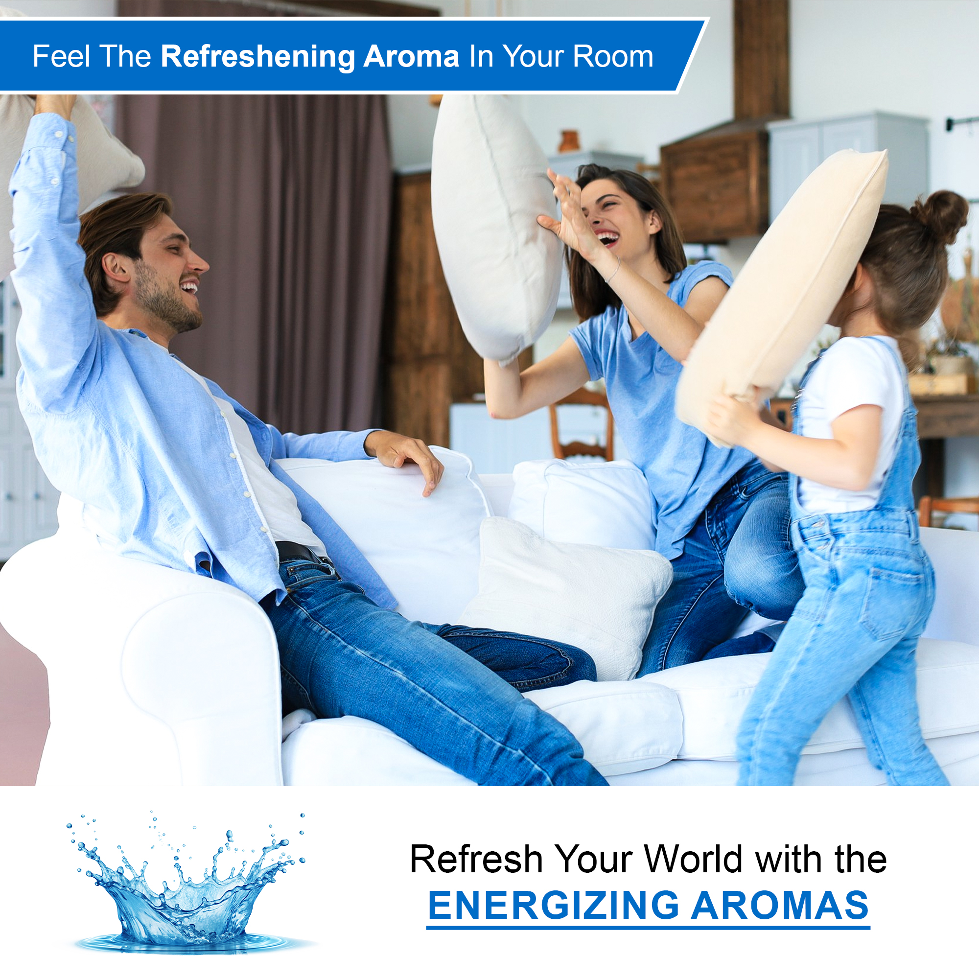 SCHETCH Air Freshener Spray | Atlantic Breeze Fragrances | Long-Lasting Odour Eliminator for Home, Hotel Rooms, Car, Toilet & Office Use - (200ml)