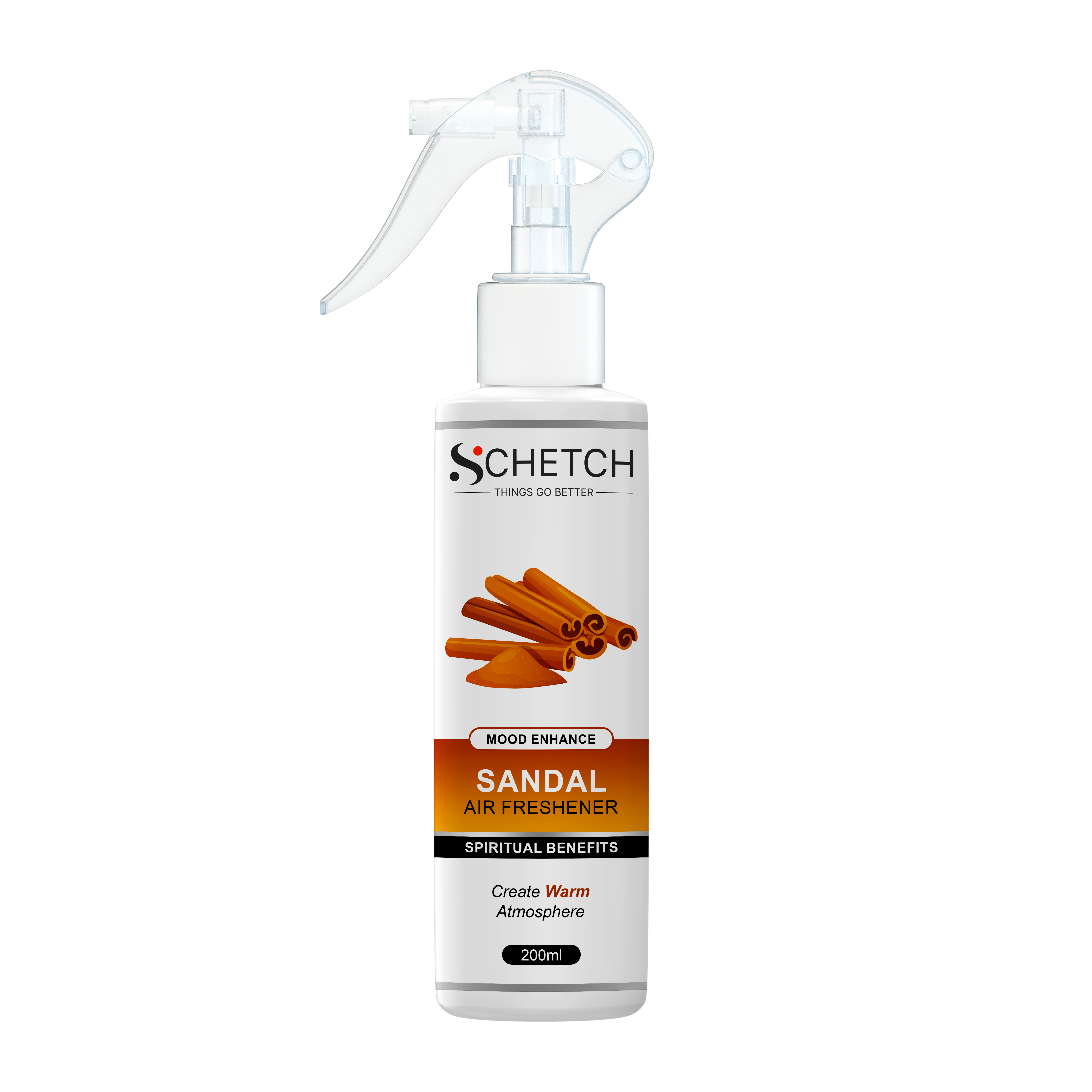 SCHETCH Air Freshener Spray | Long-Lasting Odour Eliminator for Home, Hotel Rooms, Car, Toilet & Office Use  200ml